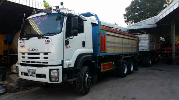 Isuzu FXZ 360แรง พร้อมลูกดั๊ม3เพลา 3มิตร แม่ปี2552ลูกปี2557 ยางใหม่