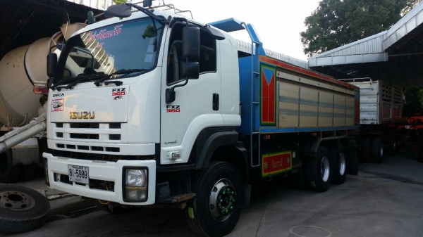 Isuzu FXZ 360แรง พร้อมลูกดั๊ม3เพลา 3มิตร แม่ปี2552ลูกปี2557 ยางใหม่