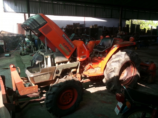 คูโบต้า L3408 4 WD 2 เพลาพร้อมใบมีด โรตารี่..ขายตามสภาพ