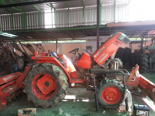 คูโบต้า L3408 4 WD 2 เพลาพร้อมใบมีด โรตารี่..ขายตามสภาพ