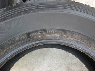 ขายยาง265/65/17 ปี13 DUNLOP GRANDTREK AT20 4 เส้น
