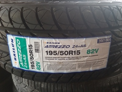 ขายยางใหม่195/50/15 ปี 14 SAILUN SH406(จีน)