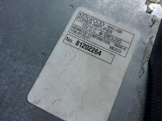 แอมป์ Kenwood KAC-626 แบบ 2 แชแนล 2Hญี่ปุ่น