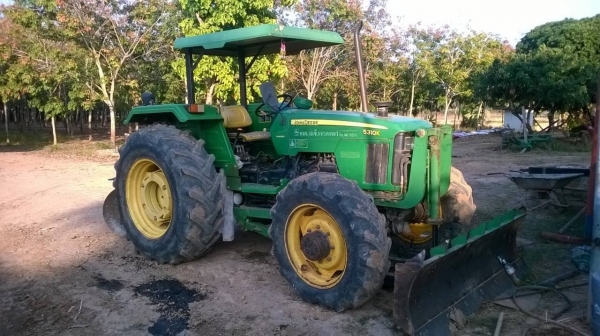 ขายรถไถ JOHN DEERE 5310K สภาพสวยพร้อมใช้ 2 เพลา พร้อมผานดันหน้า ผาน 6 โรตารี่ และผานยกร่อง