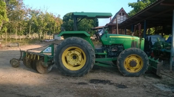 ขายรถไถ JOHN DEERE 5310K สภาพสวยพร้อมใช้ 2 เพลา พร้อมผานดันหน้า ผาน 6 โรตารี่ และผานยกร่อง