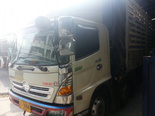 ขายรถบรรทุก 20 ล้อพ่วงแม่ลูกคอกเกษตรไม่ดัมพ์ HINO MEGA 220 แรงม้า 12 ล้อยกล้อหลังได้ หางพ่วง 2 เพลา ราคา 1250000