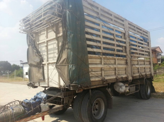 ขายรถบรรทุก 20 ล้อพ่วงแม่ลูกคอกเกษตรไม่ดัมพ์ HINO MEGA 220 แรงม้า 12 ล้อยกล้อหลังได้ หางพ่วง 2 เพลา ราคา 1250000
