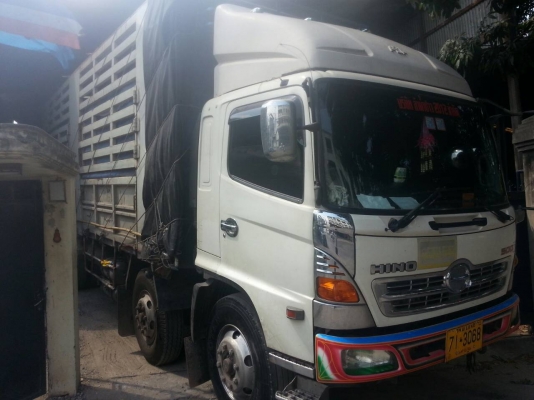 ขายรถบรรทุก 20 ล้อพ่วงแม่ลูกคอกเกษตรไม่ดัมพ์ HINO MEGA 220 แรงม้า 12 ล้อยกล้อหลังได้ หางพ่วง 2 เพลา ราคา 1250000