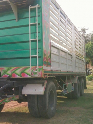 ขายรถบรรทุก 24 ล้อคอกเกษตรไม่ดัมพ์ HINO หัวเปอร์เฟีย 12 ล้อ เครื่อง 260 แรงม้า หางพ่วง 3 เพลา ราคา 1500000