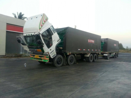 ขายรถบรรทุก 24 ล้อคอกเกษตรไม่ดัมพ์ HINO หัวเปอร์เฟีย 12 ล้อ เครื่อง 260 แรงม้า หางพ่วง 3 เพลา ราคา 1500000