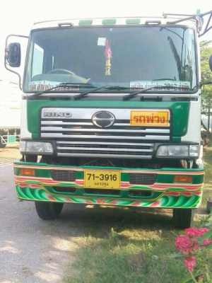 ขายรถบรรทุก 24 ล้อคอกเกษตรไม่ดัมพ์ HINO หัวเปอร์เฟีย 12 ล้อ เครื่อง 260 แรงม้า หางพ่วง 3 เพลา ราคา 1500000