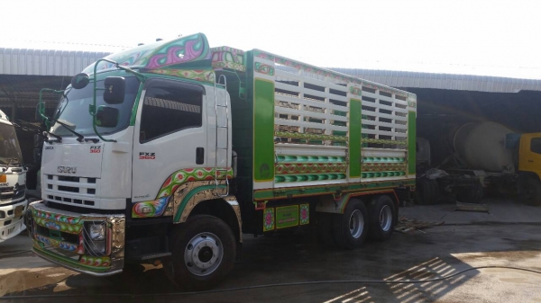 ISUZU FXZ 360 กระบะไม่ดั๊ม พ่วงแม่ลูก ใช้งาน 150,000 ก.ม. ตัวแม่ยางใหม่ ตัวลูกยาง 60\%