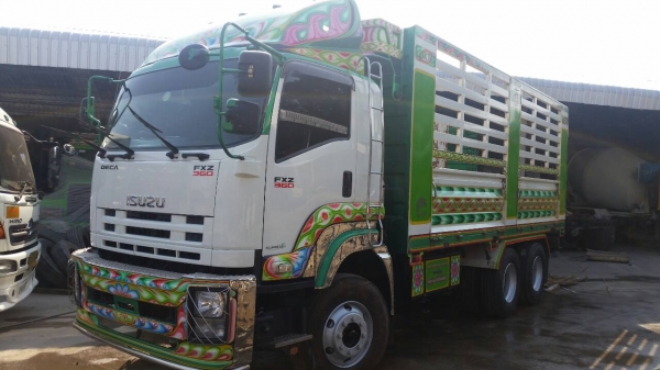 ISUZU FXZ 360 กระบะไม่ดั๊ม พ่วงแม่ลูก ใช้งาน 150,000 ก.ม. ตัวแม่ยางใหม่ ตัวลูกยาง 60\%