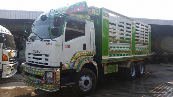 ISUZU FXZ 360 กระบะไม่ดั๊ม พ่วงแม่ลูก ใช้งาน 150,000 ก.ม. ตัวแม่ยางใหม่ ตัวลูกยาง 60\%