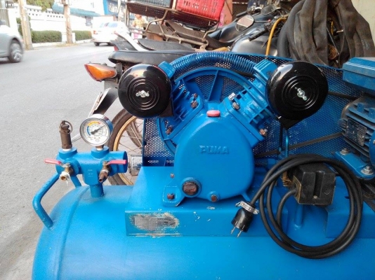 ขายปั้ม PUMA มอเตอร์ 1Hp ถัง 92 ลิตร มีคลิปประกอบ