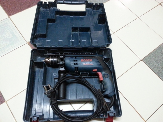 ขายสว่านไฟฟ้ามีระบบกระแทกยี่ห้อBoschรุ่นGSB16REขนาดหัวใส่ดอก4หุนสภาพเกือบๆใหม่ครับ