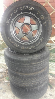 ขายล้อแม๊ค ลาย Bradley V 16x8 ET -25 สีเทา-ดำ แถมยาง 245 70 R16