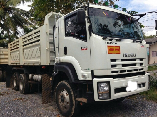 ขายดาวน์700000รถพ่วงISUZU DECA360ปี57ไมล์7หมื่นกว่าส่งต่ออีก49งวดๆละ74000