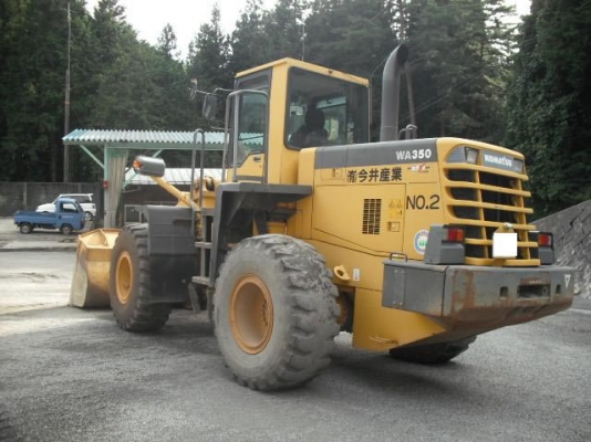 รถตักล้อยาง  WA350-3 รถเก่าจากนอก  ยังไม่เคยใช้งานในไทย  สภาพสวย  โทร.081-373-0559