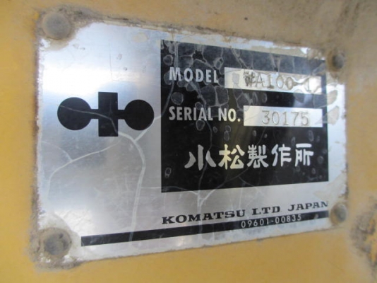 รถตักล้อยาง  WA100-1-3xxxx  สภาพเดิมจากญี่ปุ่น  ยังไม่เคยใช้งานในไทย  โทร.081-373-0559