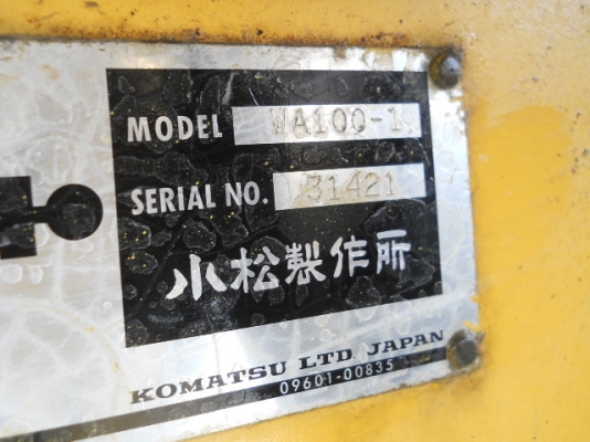 รถตักล้อยาง  WA100-1-3xxxx  สภาพเดิมจากญี่ปุ่น  ยังไม่เคยใช้งานในไทย  โทร.081-373-0559