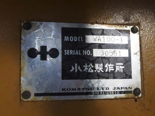 รถตักล้อยาง  WA100-1-3xxxx  สภาพเดิมจากญี่ปุ่น  ยังไม่เคยใช้งานในไทย  มาถึงไทยเร็ว ๆ นี้  โทร.081-373-0559