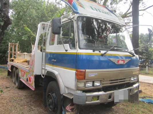 HINO KT920 วางหัว F18 เครือง HO7C 185 เเรงม้า  เพลาเดียว เทลเลอร์บรรทุกรถเกียวข้าว หางพับไฮโดริค สภาพสวยพร้อมใช้