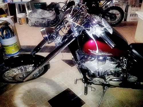 ขาย Honda Steed 400 แดง-ดำ สรรพสามิต แต่งสวยๆเชียงใหม่
