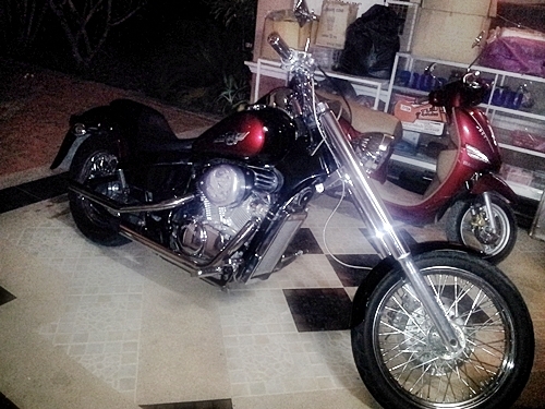 ขาย Honda Steed 400 แดง-ดำ สรรพสามิต แต่งสวยๆเชียงใหม่