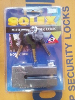 กันขโมยรถจักรยานยนต์ ล็อคดิสเบรครถมอเตอร์ไซค์ SOLEX ของแท้ 280 บ. กันขโมยรถจักรยานยนต์ ล็อคดิสเบรครถมอเตอร์ไซค์ SOLEX ของแท้ 280 บ.