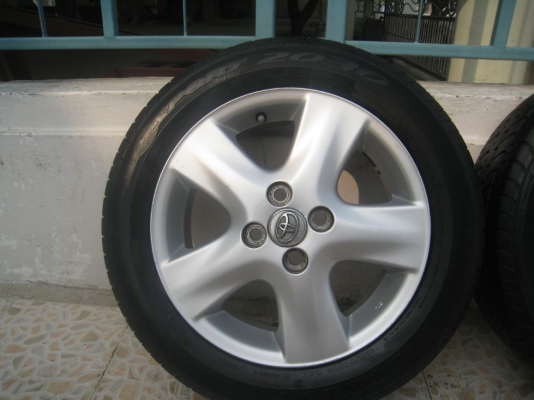 ขายล้อแม็กเดิม TOYOTA VIOS 15" 4/100 +ยางปี10 (081-3747940)