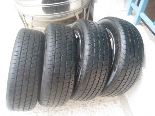 ขายล้อแม็กเดิม TOYOTA VIOS 15" 4/100 +ยางปี10 (081-3747940)