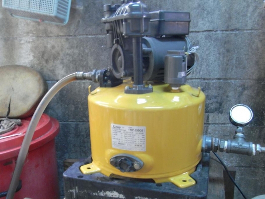 ขายปั้มน้ำ Mitsubishi 150W สภาพสวยพร้อมใช้ รับประกันคุณภาพ ดูประวัติการขายผมได้ครับ