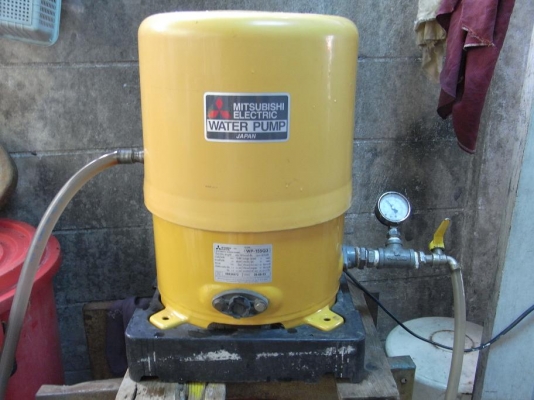 ขายปั้มน้ำ Mitsubishi 150W สภาพสวยพร้อมใช้ รับประกันคุณภาพ ดูประวัติการขายผมได้ครับ