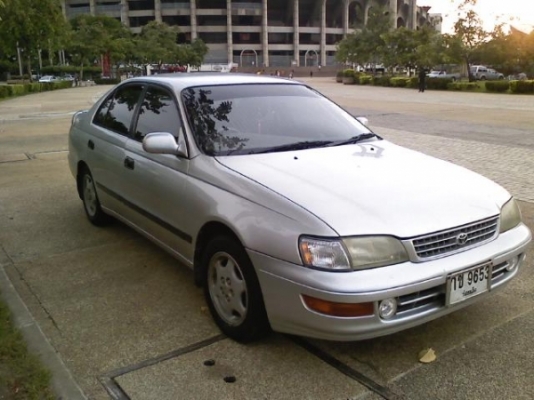 TOYOTA CORONA 2.0 GLi MT ปี 94 รถบ้านเดิมบางดีทั้งคันไม่มีเคยมีอุบัติเหตูหนักเลย เจ้าของใช้รักษามากครับ ติดตั้งแก๊ส LPG ลงเล่มครบถูกต้องประหยัดมาก ภายในเก๋งสะอาด แอร์เย็น เบาะหนัง กระจกไฟฟ้า พวงมาลัยเพาเวอร์ ช่วงล่างยางสภาพดีพร้อมใช้งาน ทะเบียนภาษีครบพร้อ TOYOTA CORONA 2.0 GLi MT ปี 94 รถบ้านเดิมบางดีทั้งคันไม่มีเคยมีอุบัติเหตูหนักเลย เจ้าของใช้รักษามากครับ ติดตั้งแก๊ส LPG ลงเล่มครบถูกต้องประหยัดมาก ภายในเก๋งสะอาด แอร์เย็น เบาะหนัง กระจกไฟฟ้า พวงมาลัยเพาเวอร์ ช่วงล่างยางสภาพดีพร้อมใช้งาน ทะเบียนภาษีครบพร้อ