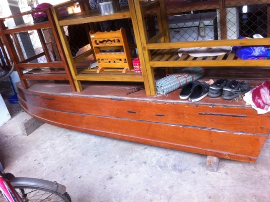 เรือไม้สักแท้พร้อมหางยาว