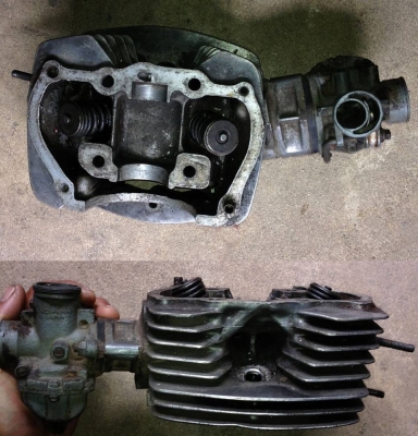 ฝาสูป+วาวล์+คาร์บู CB100  ถูกๆ 600 บาท