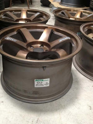 ขายล้อTE37 ขอบ18 กว้าง10 4วง งานROTA ไหม่กริ๊บ ขายถูกๆ