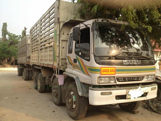 ขายรถพ่วง ISUZU 270 เครื่องเดิม เกียร์เดิม แม่ 12 ล้อ ลูก 2 คาน ดั๊มพ์คอกเกษตร ทะเบียนพร้อม