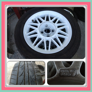 ขายล้อแท้ขอบ 15 make in Italy 4 รู100 ราคา 6500 บาท ***ไม่มียาง***