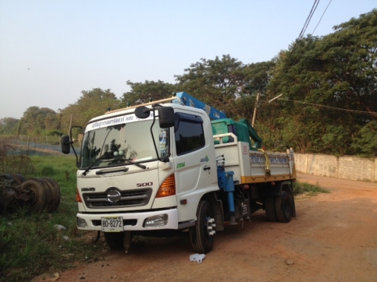 HINO MEGA S500 FC9J 175 hp กระบะดั้มติดเครนTONADO 3 ตัน