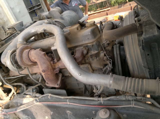 ขายรถ 10 ล้อ 2 เพลา กระบะเหล็กดั้มดิน MITSUBISHI MMTFN  527EVC 6D16 ยูโรวัน ปี.46 มี ระบบลำโพงลากลูก สวยจัด สนใจจองด่วน