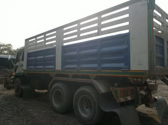 ขายรถ 10 ล้อ 2 เพลา กระบะเหล็กดั้มดิน MITSUBISHI MMTFN  527EVC 6D16 ยูโรวัน ปี.46 มี ระบบลำโพงลากลูก สวยจัด สนใจจองด่วน