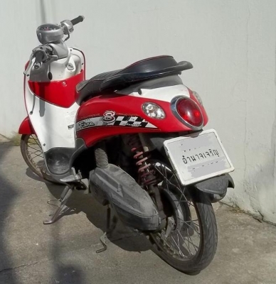 ขาย Yamaha Fino สีแดง จดปี 2551 ทบ หมด ม.ค.58 ขาย 10,900.-