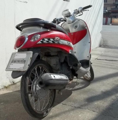 ขาย Yamaha Fino สีแดง จดปี 2551 ทบ หมด ม.ค.58 ขาย 10,900.-