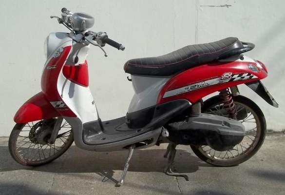 ขาย Yamaha Fino สีแดง จดปี 2551 ทบ หมด ม.ค.58 ขาย 10,900.-