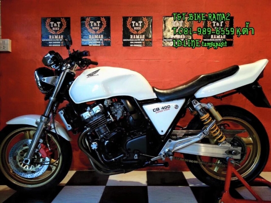 T&amp;T BIKE RAMA2 ขายราคาเพียง 52500฿HONDA CB400 ปี93 เอกสารครบ สภาพสวยเครื่องดี การันตี อัตราการ