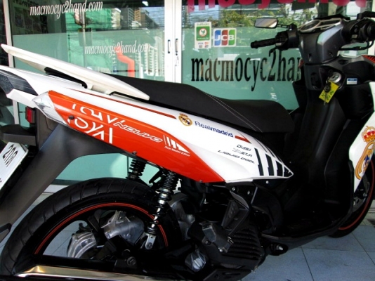 Nouvo sx สีส้มขาว ลาย Real madrid Edition ตัวท๊อป ล้อแมกซ์ มือหนึ่งรุ่นแพงสุด รถเดือน มี.ค.ปี 57 มีมาไม่บ่อย 39900