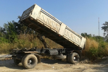 10ล้อดั้มHINO FM3M พ.ย ปี39 ติดก็าซ NGV ดั้มแม่ลูก สามมิตร