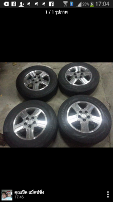 ขายล้อขอบ15 5รูพร้อมยางชุดละ5800